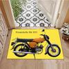 Simson Oldtimer Motorrad Teppich, geeignet für Wohnzimmer, Schlafzimmer, Spielzimmer, Computerraum und Heimdekoration.