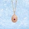Elegant Retro Style Necklace Copper 2.7 Cm 1 Pc