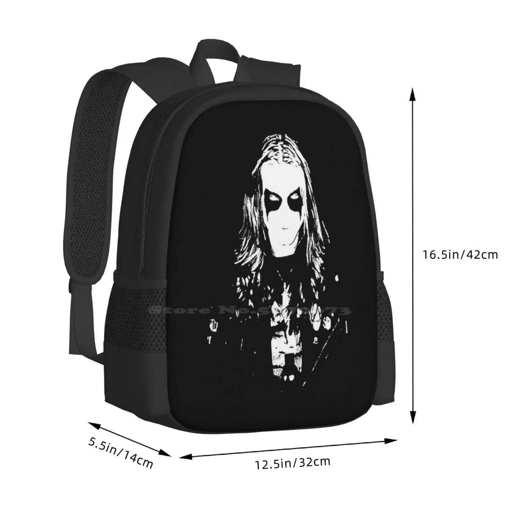 Mayhem Black Metal Dead Per Yngve Ohlin Design Pattern Zaino Borse Scolastiche Mayhem Black Metal Dead Per Yngve Ohlin