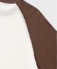 NONBLANK Raglan Hs Knit_Ivory/Brown
