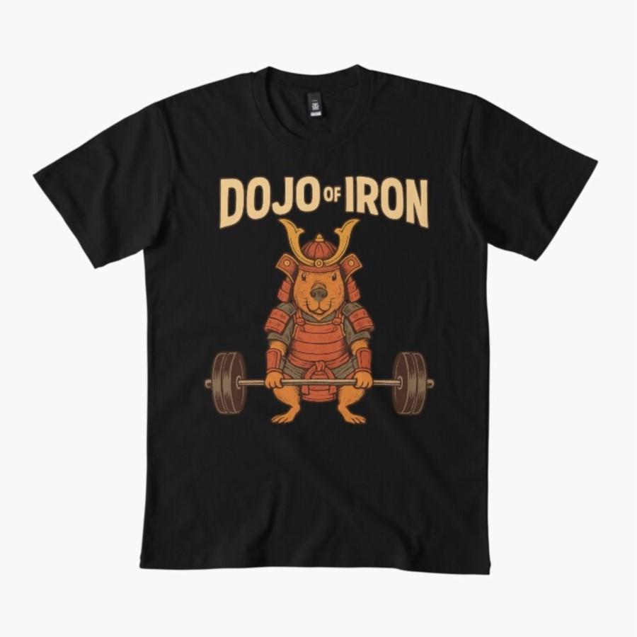 

Dojo of iron capybara T-shirt For Men Women 100% Cotton T Shirts Short Sleeve Tops 1112-4 - Men s Summer Cotton Graphic Tee 5XL різнокольоровий
