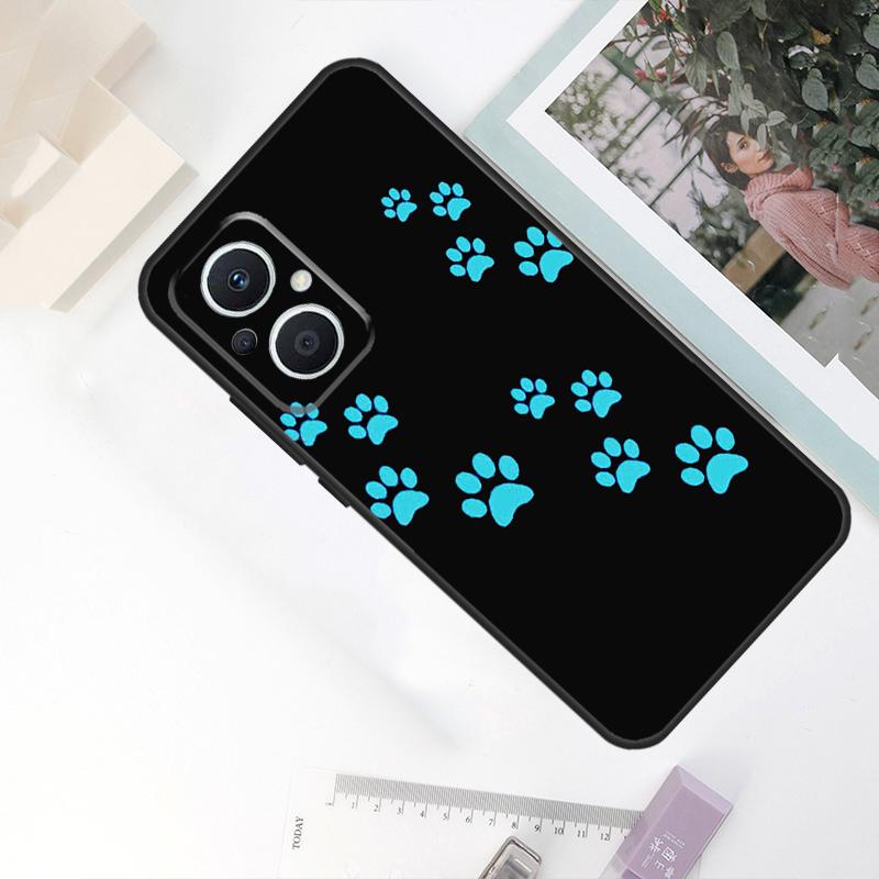 Cat Dog Paw Design Case For OPPO Reno 10 Pro 11 F 8T 4Z 5Z 4 5 6 7 8 Lite OPPO Find X5 X6 Pro X2 X3 Lite Cover