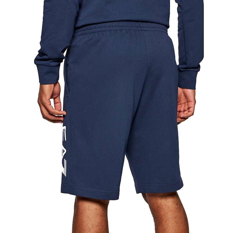 Emporio Armani EA7 SS22 Logo Letter Print Mid-Rise Casual Shorts Men shorts Navy-Blue 3KPS73-PJ05Z-1554