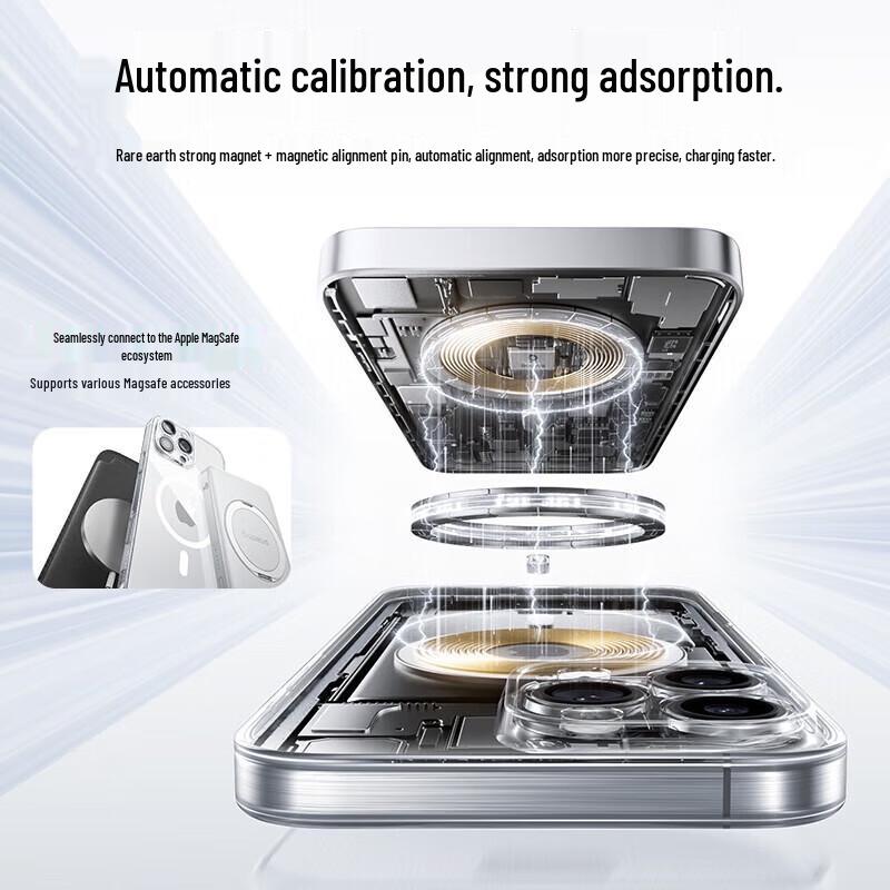 Baseus Ultra-Thin Non-Yellowing Clear MagSafe Case for iPhone 16 Pro Max