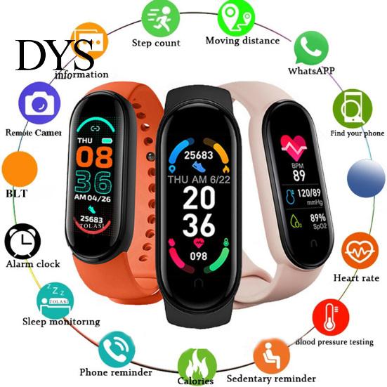 Smart Watch M7 IP67 Waterproof Activity Tracker Color Wristband Screen Heart Rate Monitor Sport for Men
