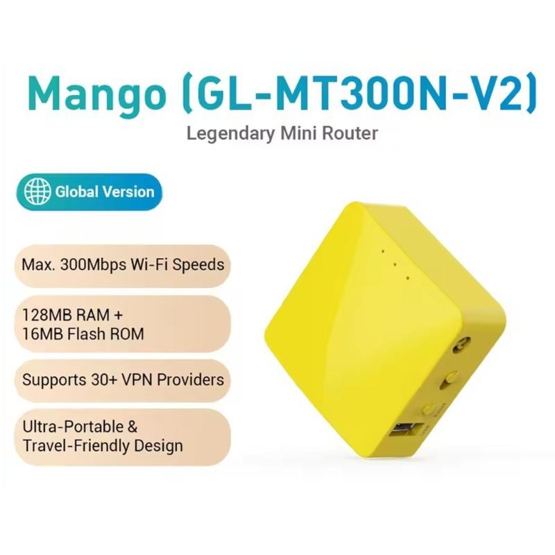 INet-MT300N-V2 Mini Travel Router Wireless Router Signal Amplifiers And Secure WiFi Hotspot Easy Configuration