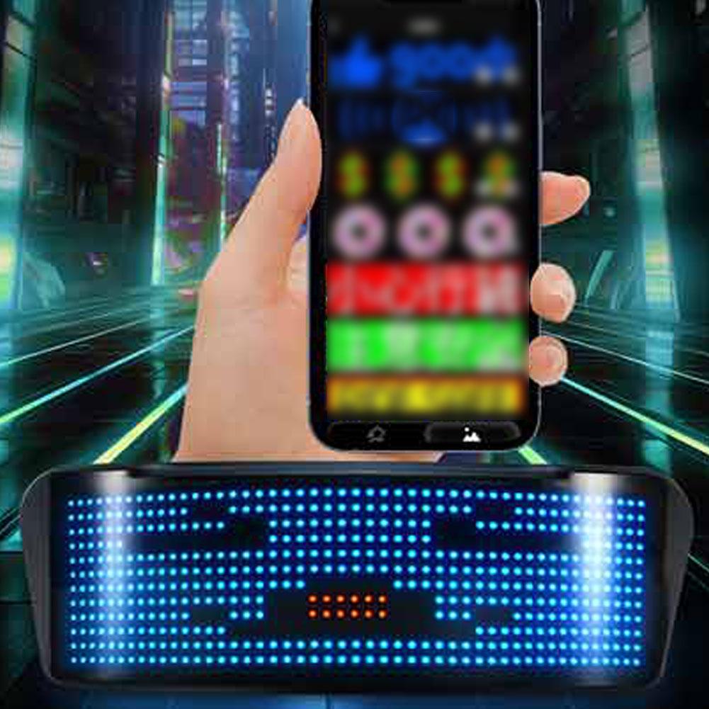 DIY Customized Pattern Motorcycle Luminous Helmet Screen Bicycle Rechargeable Color BT LED Motorcycle Full Connection Scree S0Z7