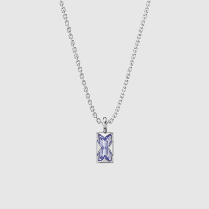 MUSEE.ART Baguette cubic necklace