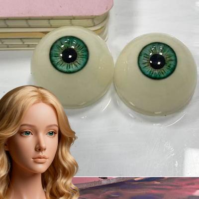 1 Paar 20mm Acryl Falsche Augen Augäpfel Sicherheitstier Spielzeug Zubehör Für BJD Puppe
