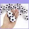 White Mini Toy Soccer Ball For Kids Soft Pu Foam Non-inflatable Solid Sports Ball