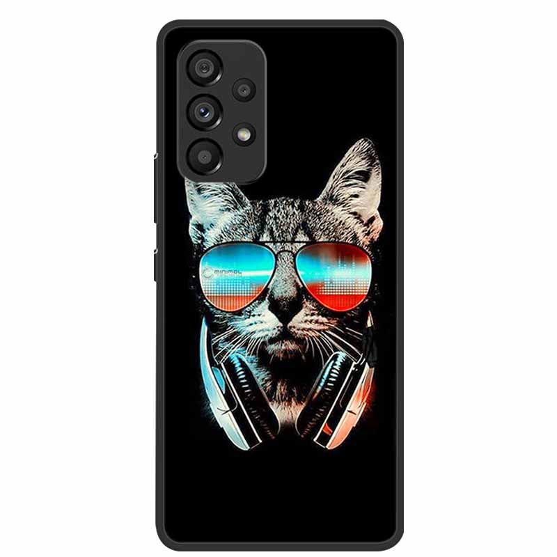 For Samsung Galaxy A53 5G Case Animals Silicone TPU Soft Phone Back Cover Case For Samsung A53 5G SamsungA53 Wolf Funda Coque