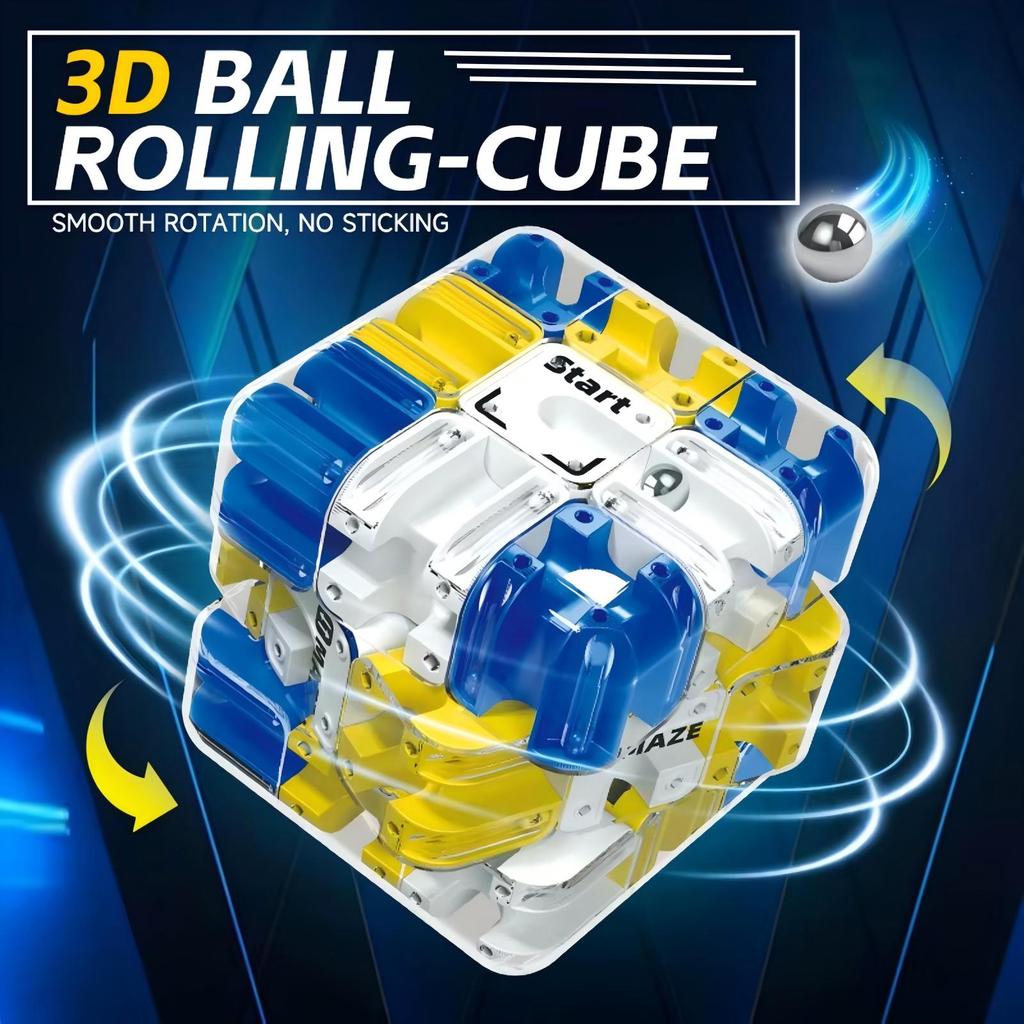 3D Maze Cube Space Thinking Training Stress Relieving Puzzle Toy Color
