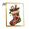 Einzigartiges Weihnachtsgeschenk für Freunde DIY Falscher Kristall Perlenmalerei Weihnachtsbaum-Set, Funkelndes Handgemachtes Wandkunst Bastelset, 3D Edelsteinperlen