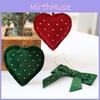 Holiday Gift Wrapping Accessories With Heart Shaped Fabric Decorations For Christmas