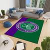Wimbledon Championships Doormat Handmade Tufted Durable Anti Slip Entrance Rug for Kitchen Bedroom Living Room Tennis Fan Decor