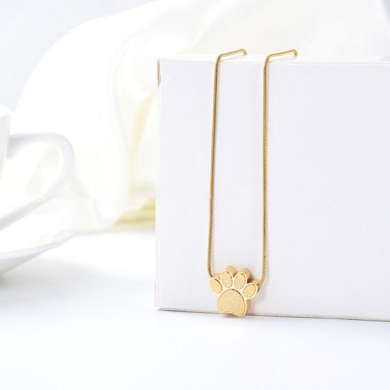 Yousheng Pet Urn Necklace for Ash Paw Print Cremation Keepsake Mini Urn Pendant Memorial Ash Jewelry for Cat Dog Ash Hair Nails
