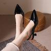 Pointed Toe Buckle Strap Ladies Sandals Solid Shallow Fashion Sexy Party Slingbacks 2025 Summer High Heeled Shoes Woman