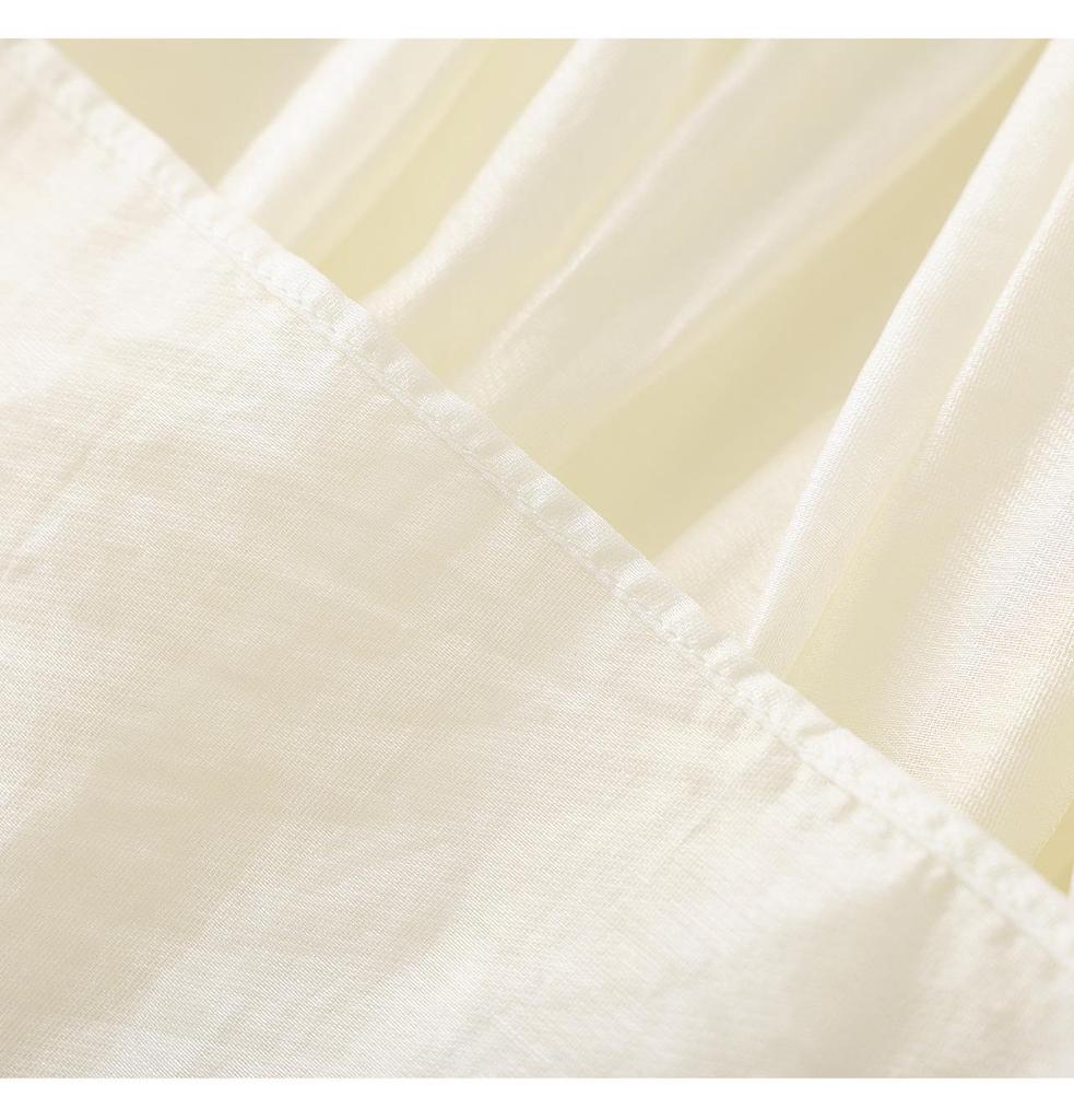 High-Quality Beaded Tencel Crepe Waist-Cinched French Aristocratic Style Tea Party Dress for Women