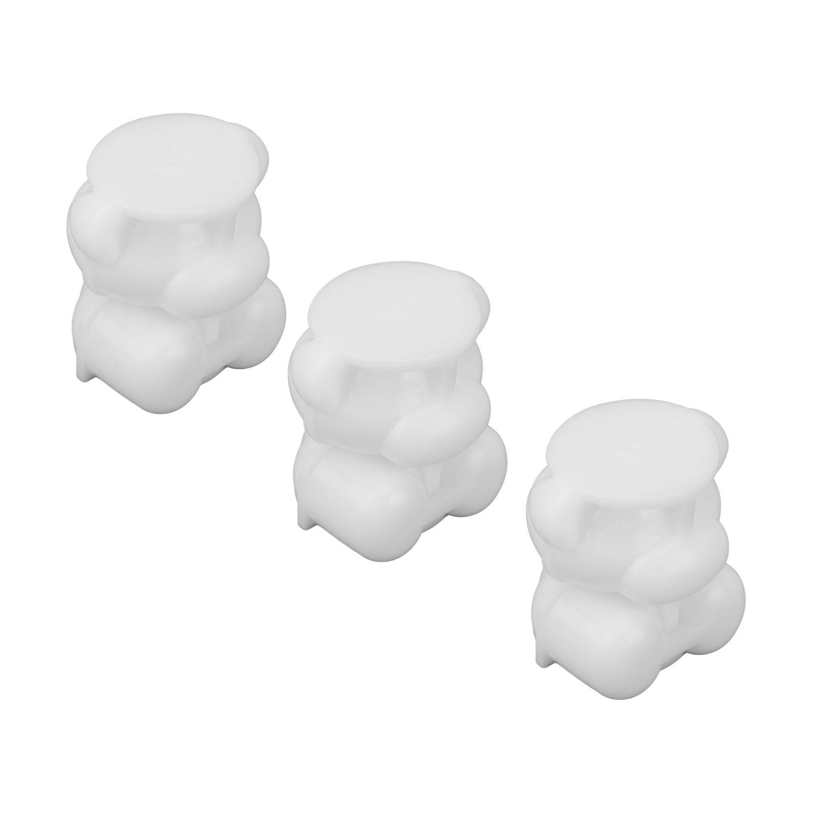 

3шт Медведь Форма для льда Мягкая силиконовая симпатичная форма Легко очищаемая форма для кубиков льда для коктейля