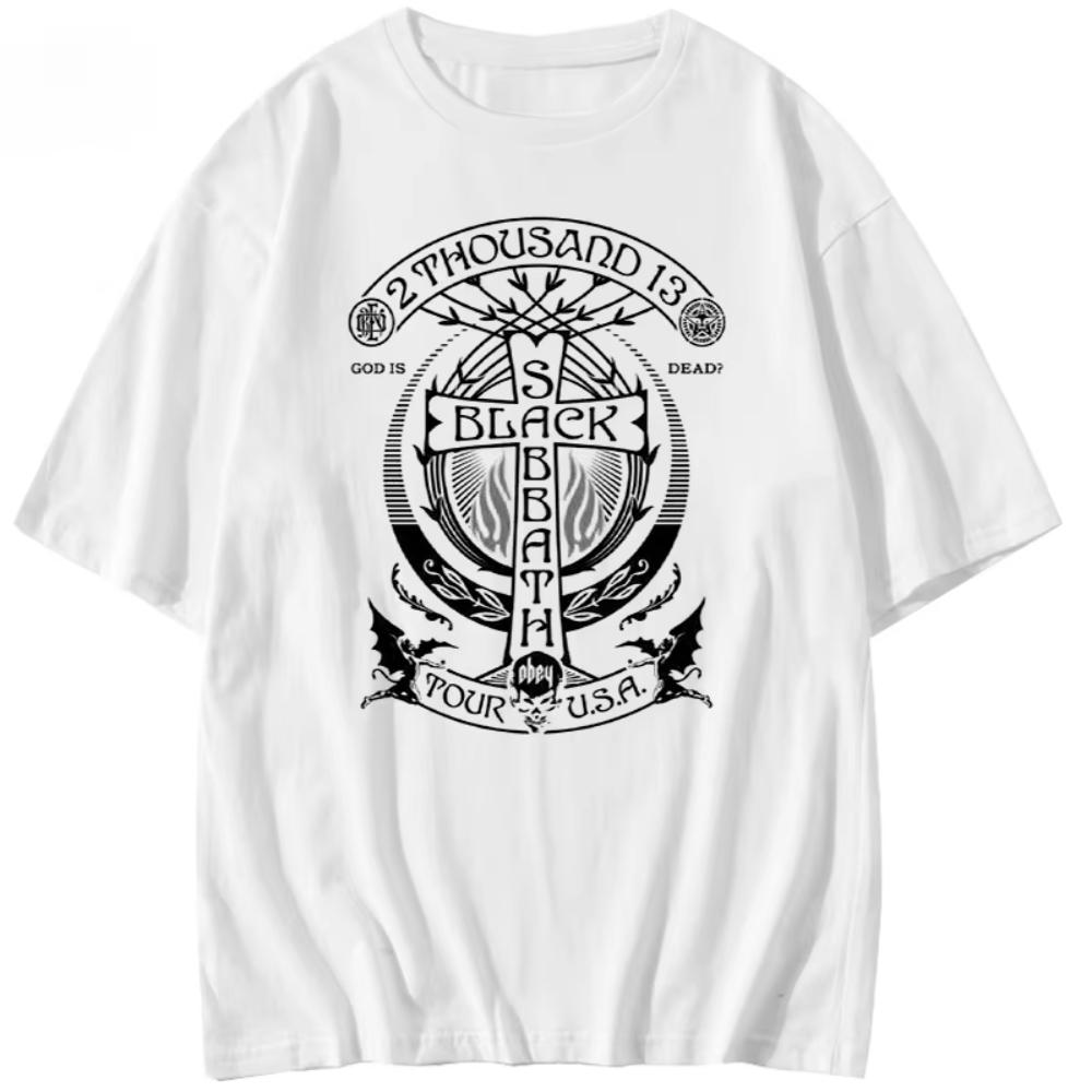 2025 Sommer Herren Kurzarm Extrem Berühmt BLACK SABBATH Band T-Shirt Britischer Rock Black Sabbath Europäischer und Amerikanischer Trend
