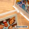 Magnetic Clear Acrylic Display Frame for Instax Polaroid Photos, Kpop Mini Desktop Stand Holder for 3 Inch Small Cards