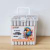 48-Color Dual-Tip Acrylic Marker Set In Portable Box for Kids' Art, DIY Journals, and Coloring