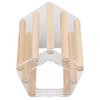Minimalist Pentagonal Hamster Wooden House Ventilated Transparent Hamster Cabin for Hamster Golden Br