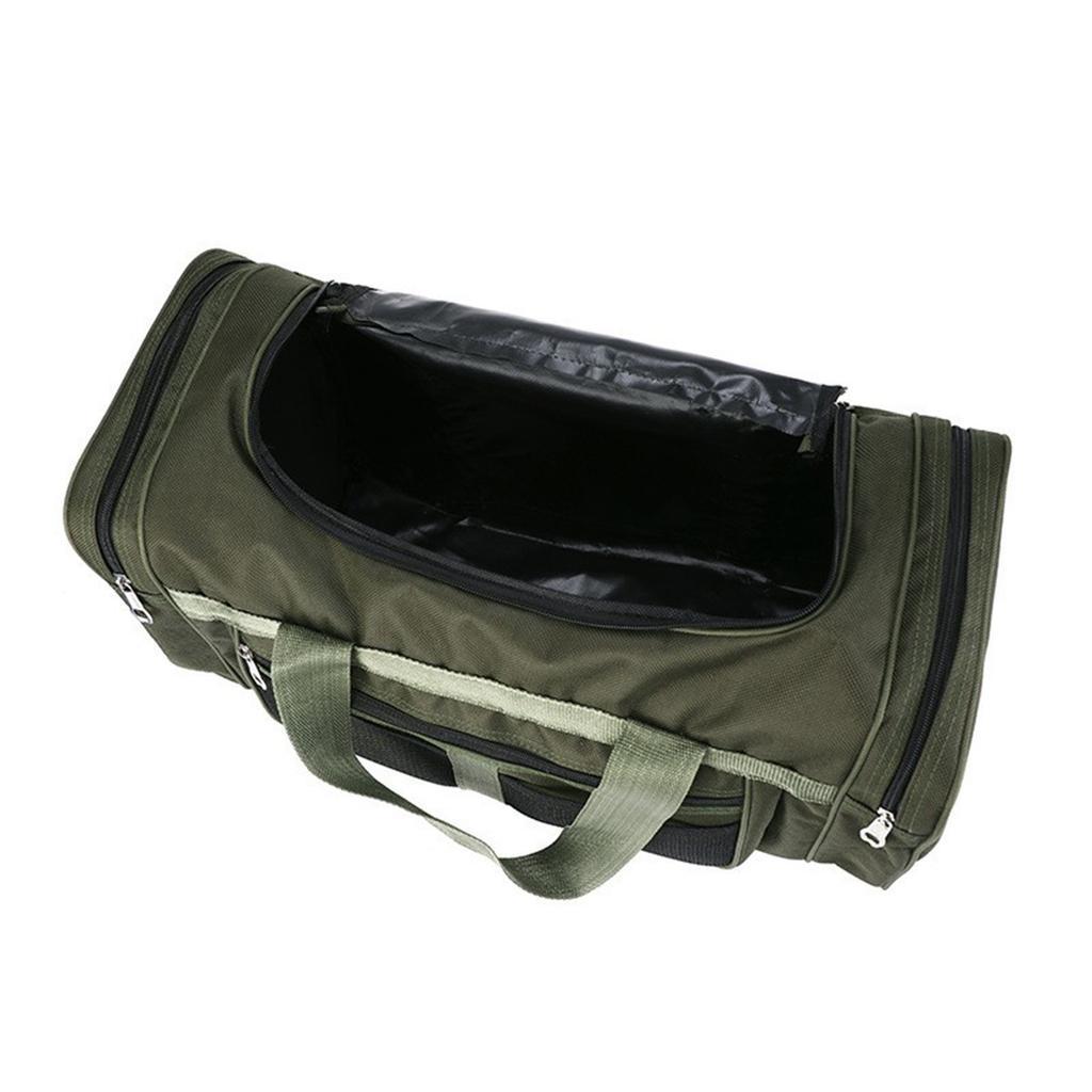 Gym Sport Bag with Compartment and Side Pocket for Men Women Vacation Camping Large Capacity Foldable Travel Duffel Bag