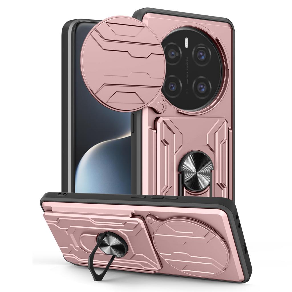 For Honor Magic7 Pro 5G Case PC+TPU Kickstand Phone Back Cover with Camera Slider
