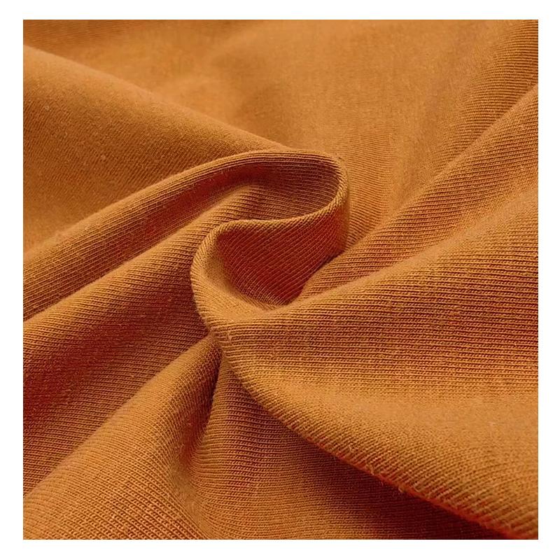 22019 New Developed 49% Organic Cotton 21% Hemp 30% SORONA Eco-Friendly Single Jersey Fabric for Bedding & Bags