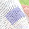 126Sheets Transparent Pearl Pearlescent Sticky Tabs Aesthetic Stationery Writable Pull-Out Label Stickers Back Full Adhesive