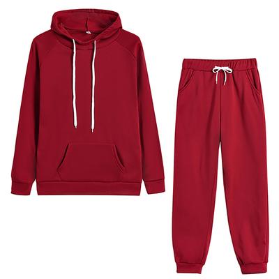 Kadın Uzun Kollu Düz Renk Eşofman Kadınlar için Rahat kapüşonlu eşofman üstü Slim Fit Spor Takım Elbise Hoodies Kazaklar Sonbahar Kış Bayan Giysileri