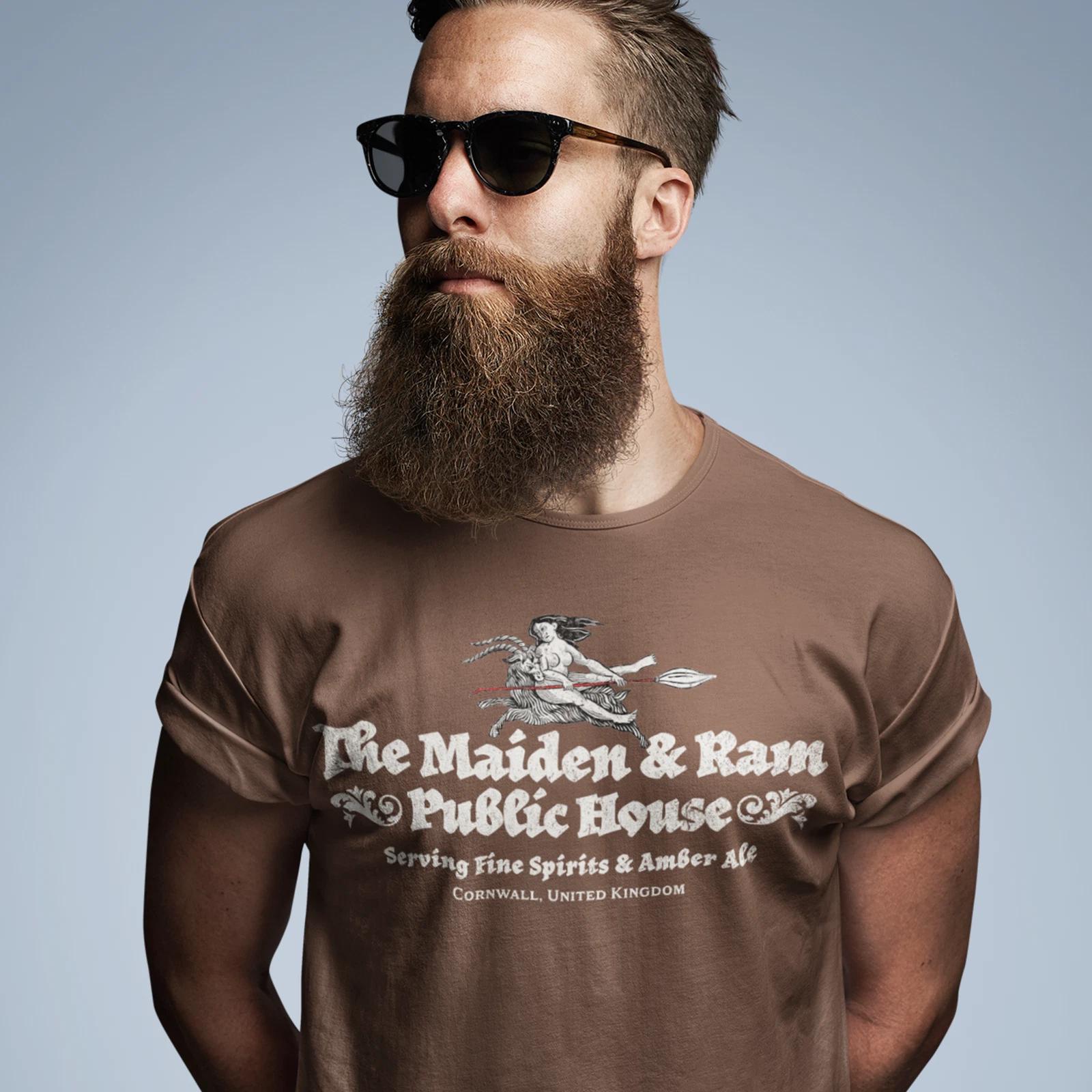 British Pub The Maiden & Ram Public House T Shirt, Pub Tee & Pub Crawl Shirt S