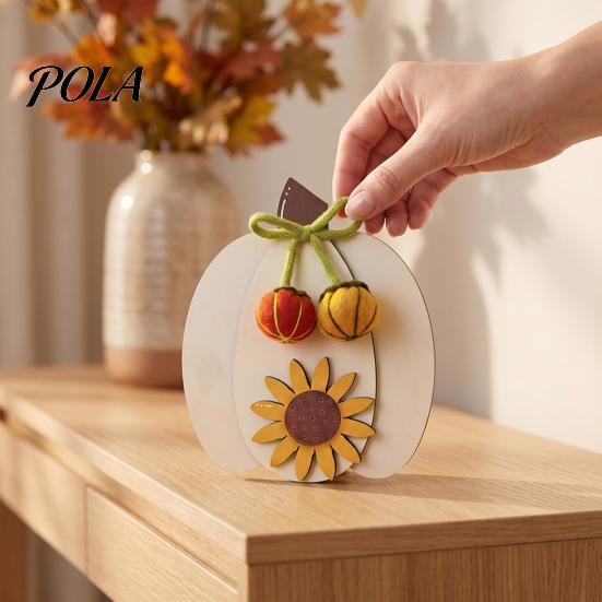 Fall Home Decorations Wooden Harvest Pumpkin Ornaments, Autumn Decorations, Decorative Tabletop Rustic Thanksgiving Decor Centerpiece for Festival