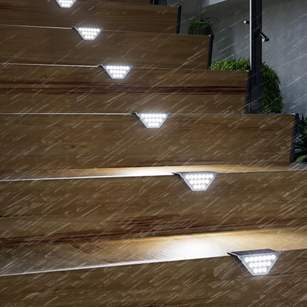 Lights Outdoor 8 Pack LED Stair Lights for Garden Patio Decoration
