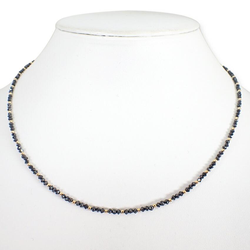 

[Вживаний] Намисто з чорними діамантами K18/g537-66