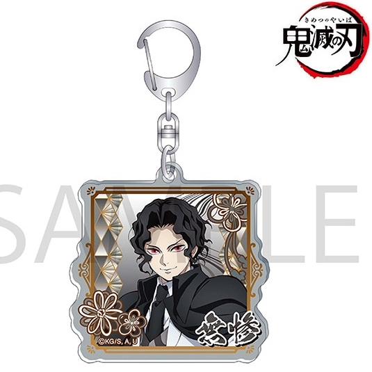 Anahtarlık Kolye Anime Demon Slayer Kimetsu No Yaiba Kamado Tanjirou Çift Taraflı HD Çanta Kolye Hayranlar İçin Hediye Cosplay Aksesuarları Takı Hediye