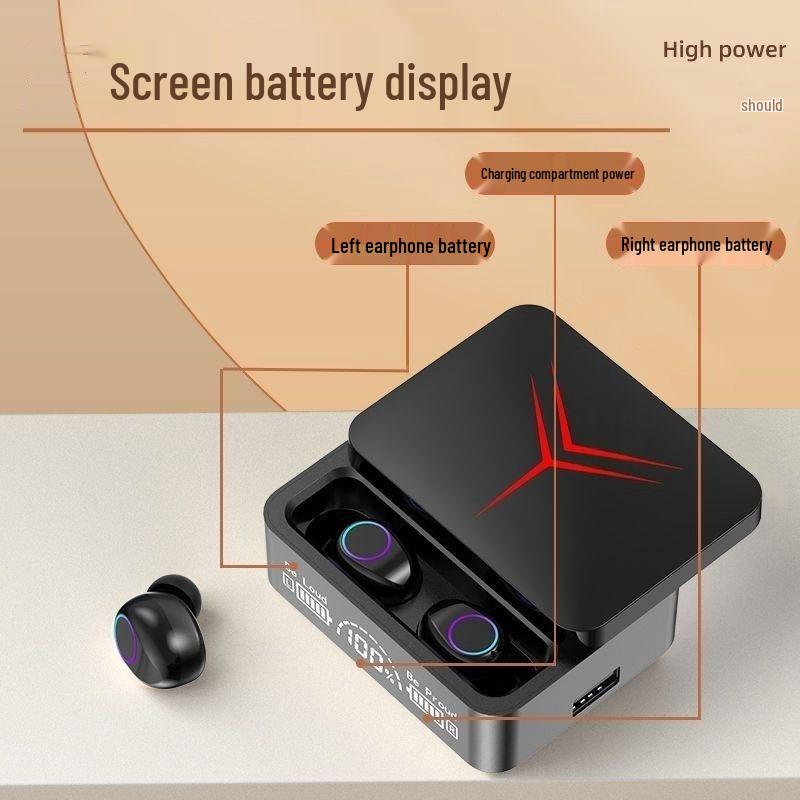 M88 Wireless Bluetooth Earphones with Power Display: Universal Fit for Sports and Gaming on Mobile Phones