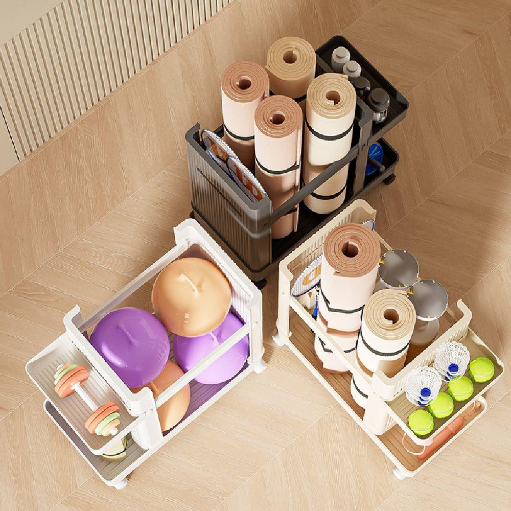 Save Space Yoga Mat Storage Basket Multi-functional Fitness Equipment Organizer  Home