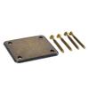 Electric Guitar Neck Plate Bass Reinforcing Metal Accessories 4 Holes with Screws
