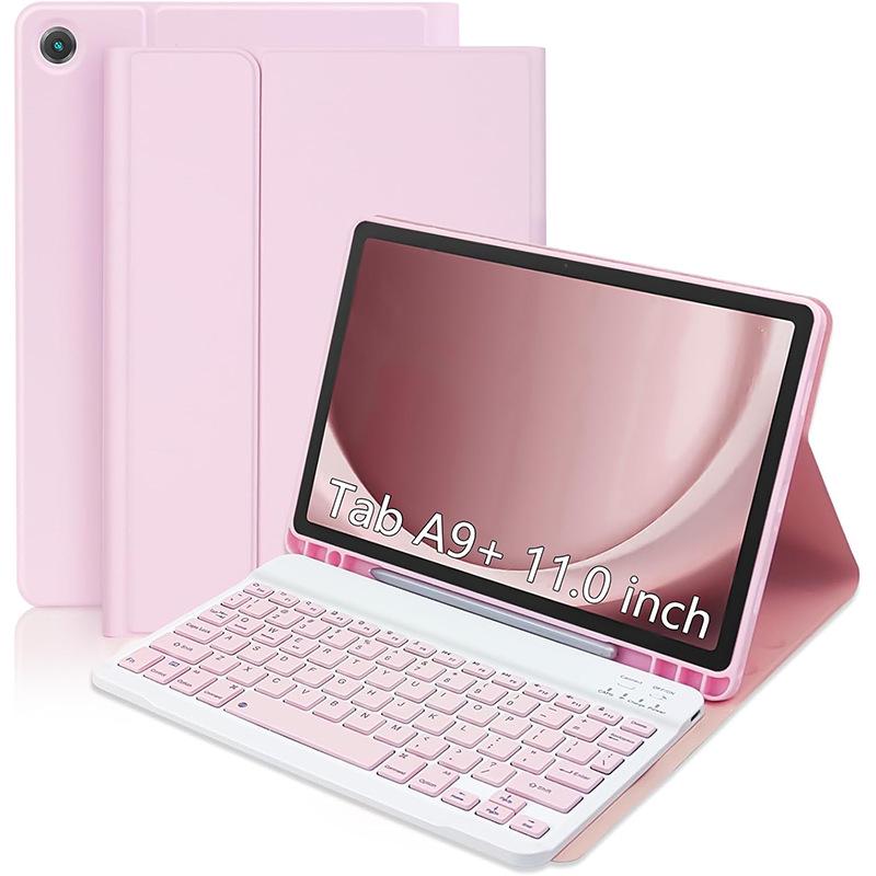 Samsung A9+ Tablet Case with Bluetooth Keyboard for 2025 A11+ Model