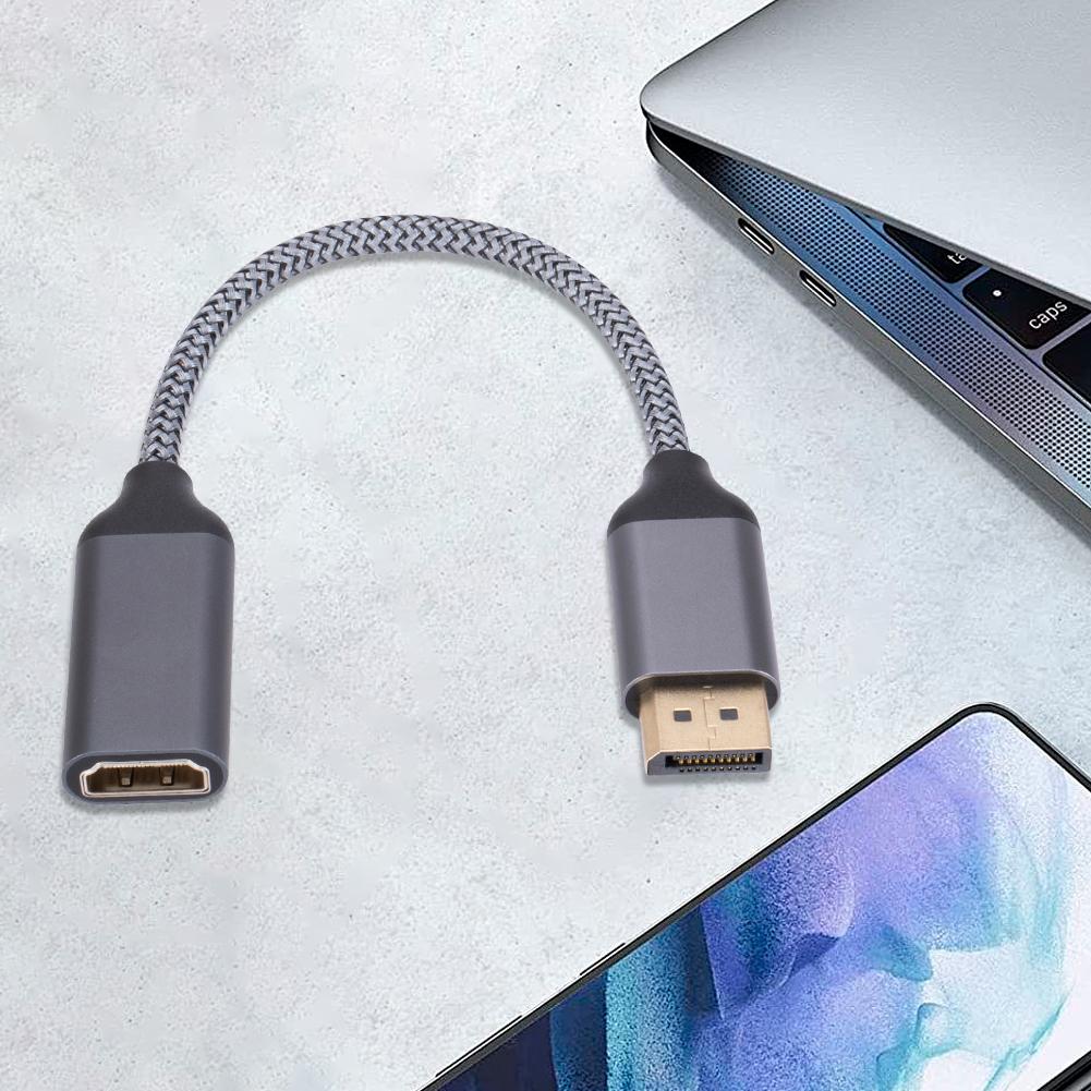 1-5PCS 4K 60HZ DP To HDM HD TV Video Audio Adapter Male To Female DP To HDMI-Compatible Cable Adapter for HP/DELL Laptop PC