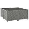 Vidaxl Fioriera Rialzata, 80X80X38 Cm, Polipropilene
