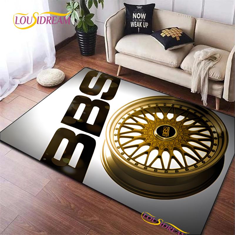 BBS Racer 3D Printed Carpet Children Play Carpet Living Room Bedroom Non-slip Carpet Photography Props Birthday Gift Alfombra