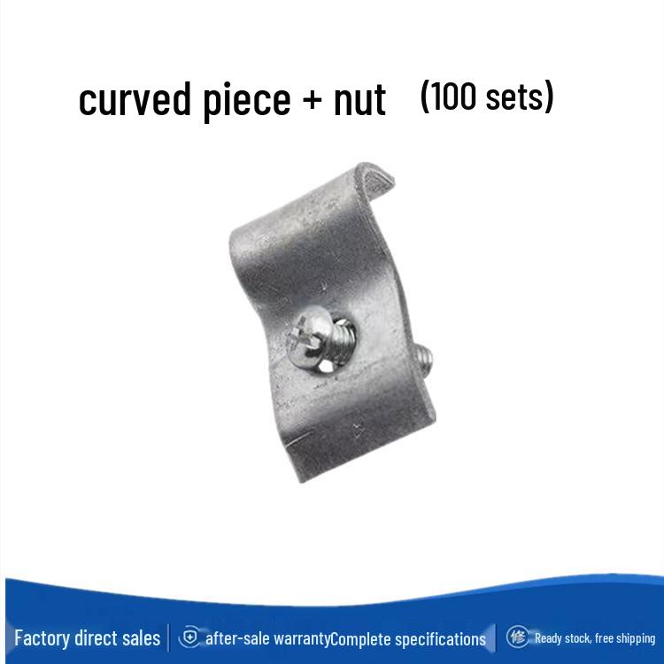 Galvanized L-Shaped Lightning Protection Bracket with Fishtail Clip