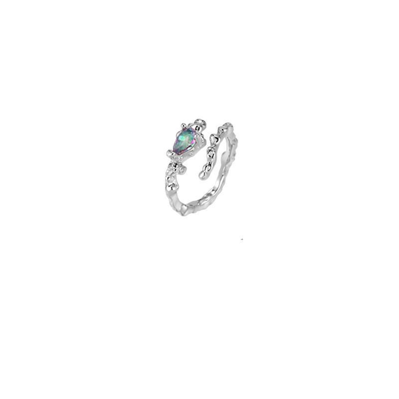 Chic Adjustable Copper Ring For Women Featuring Unique Geometric Shape Perfect For Casual Wear J2634
