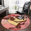 Love Taz Chair Mat - Round Carpet for Home Decor, Office Use, Living Room
