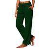Women's High Waist Casual Pants with Pockets Color Relaxed Fit for Everyday Wear