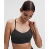 Lululemon Flow Y BrA Nulu  Light Support  A C Cups grAphite greY