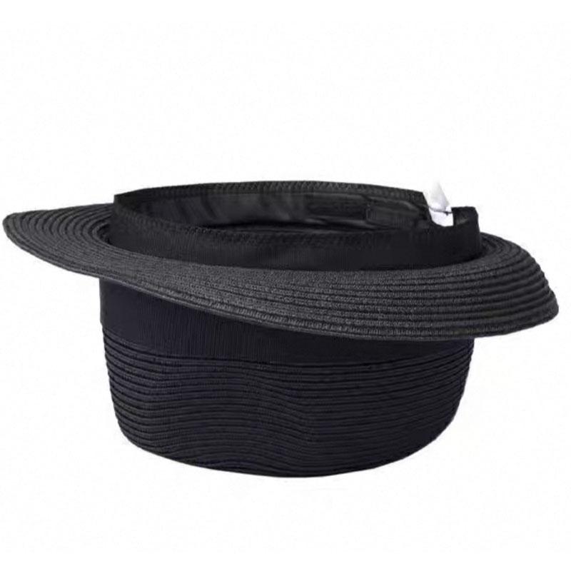 New Summer Big Size 61Cm Jazz Straw Hat For Man Retro British Curled Edge Design Sun Hat Outdoors Uv Upf 50+ Sunscreen Beach Hat
